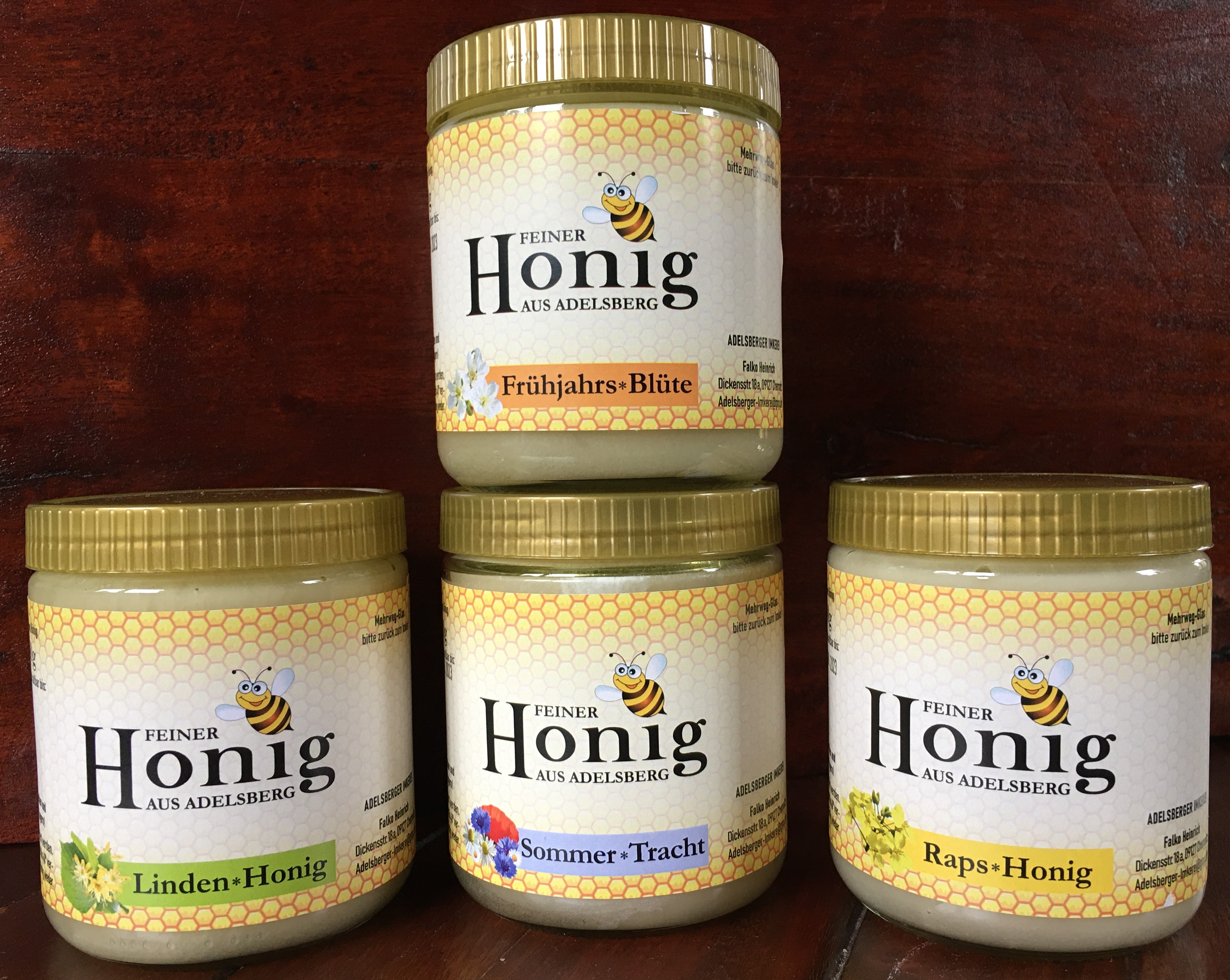 4 Honigsorten